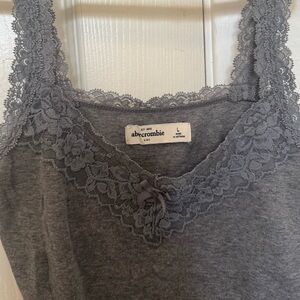 Abercrombie Vintage Lace Trim Tank